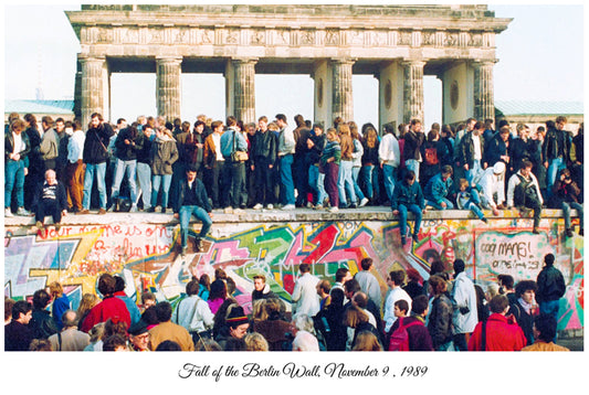 Fall of the Berlin Wall 1989 | Vintage Iconic Photograph | Wall Frame