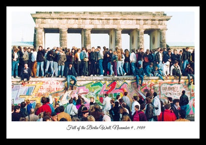 Fall of the Berlin Wall 1989 | Vintage Iconic Photograph | Wall Frame