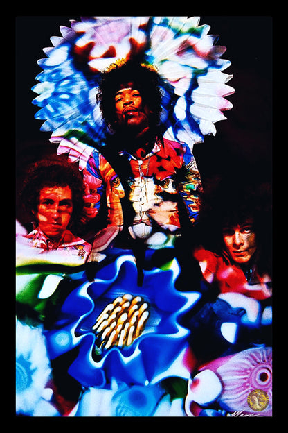 The Jimi Hendrix Experience | Karl Ferris (1967) | Vintage Rock Band | Art Print | Wall Frame