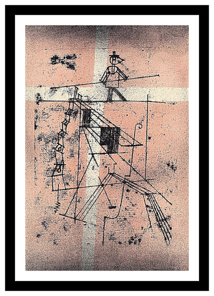 The Tight Rope Walker (1924) | Paul Klee | Abstract Geometric Art Print | Wall Frame