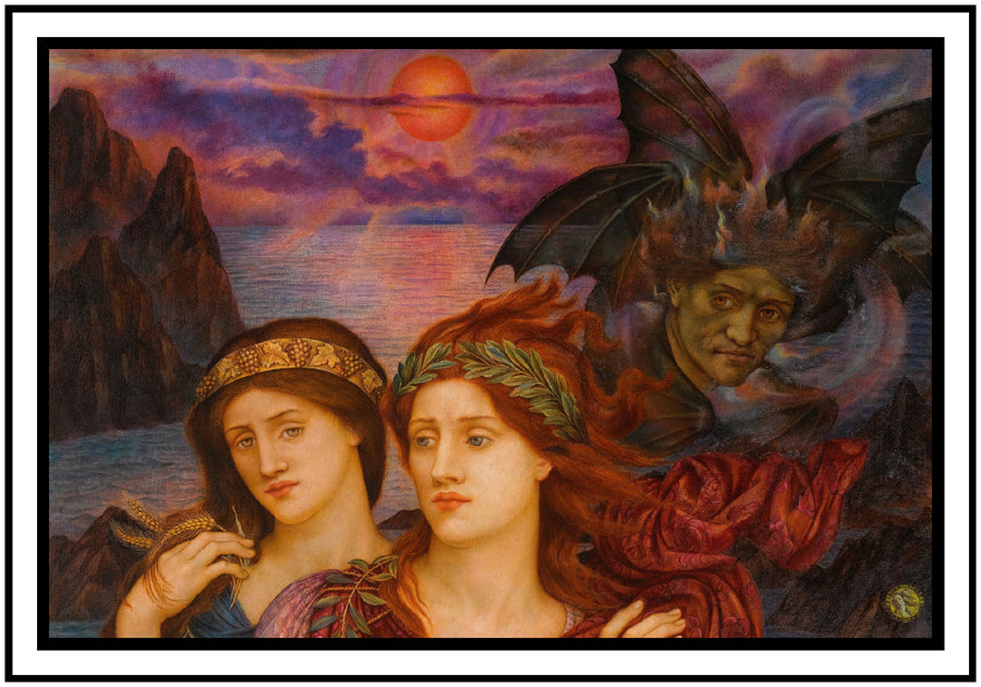 The Vision (1914) | Evelyn de Morgan | Painting Art Print | Wall Frame