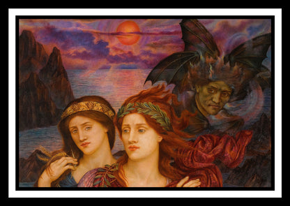 The Vision (1914) | Evelyn de Morgan | Painting Art Print | Wall Frame