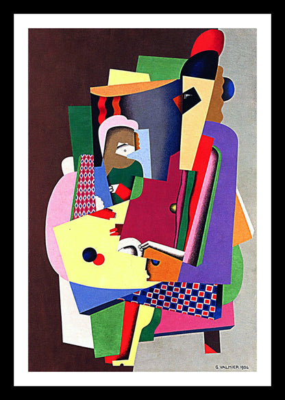 The Piano Lesson (1924) | Georges Valmier | Abstract Geometric Art Print | Wall Frame