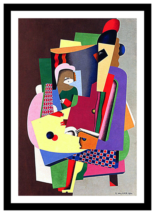 The Piano Lesson (1924) | Georges Valmier | Abstract Geometric Art Print | Wall Frame