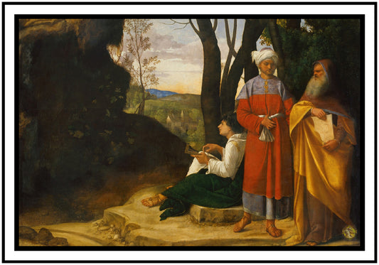 Three Philosophers (1509) | Giorgione | Painting Art Print | Wall Frame