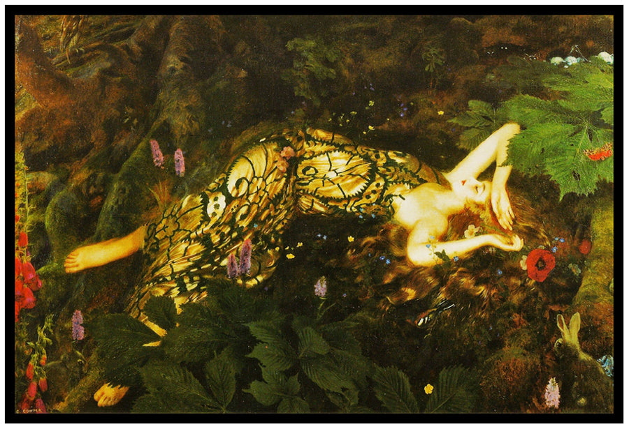 Titania Sleeps 'A Midsummer Night's Dream' (1928) | Frank Cadogan Cowper | Painting Art Print | Wall Frame