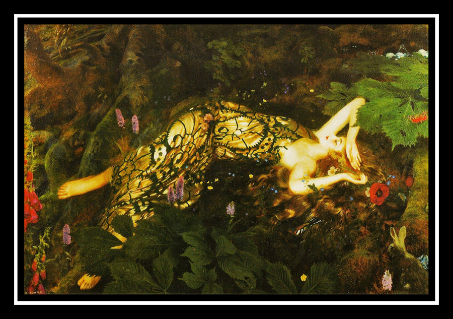 Titania Sleeps 'A Midsummer Night's Dream' (1928) | Frank Cadogan Cowper | Painting Art Print | Wall Frame