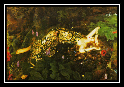 Titania Sleeps 'A Midsummer Night's Dream' (1928) | Frank Cadogan Cowper | Painting Art Print | Wall Frame