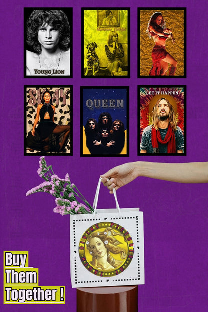 Queen | Vintage Music Group | Art Poster Print | Wall Frame