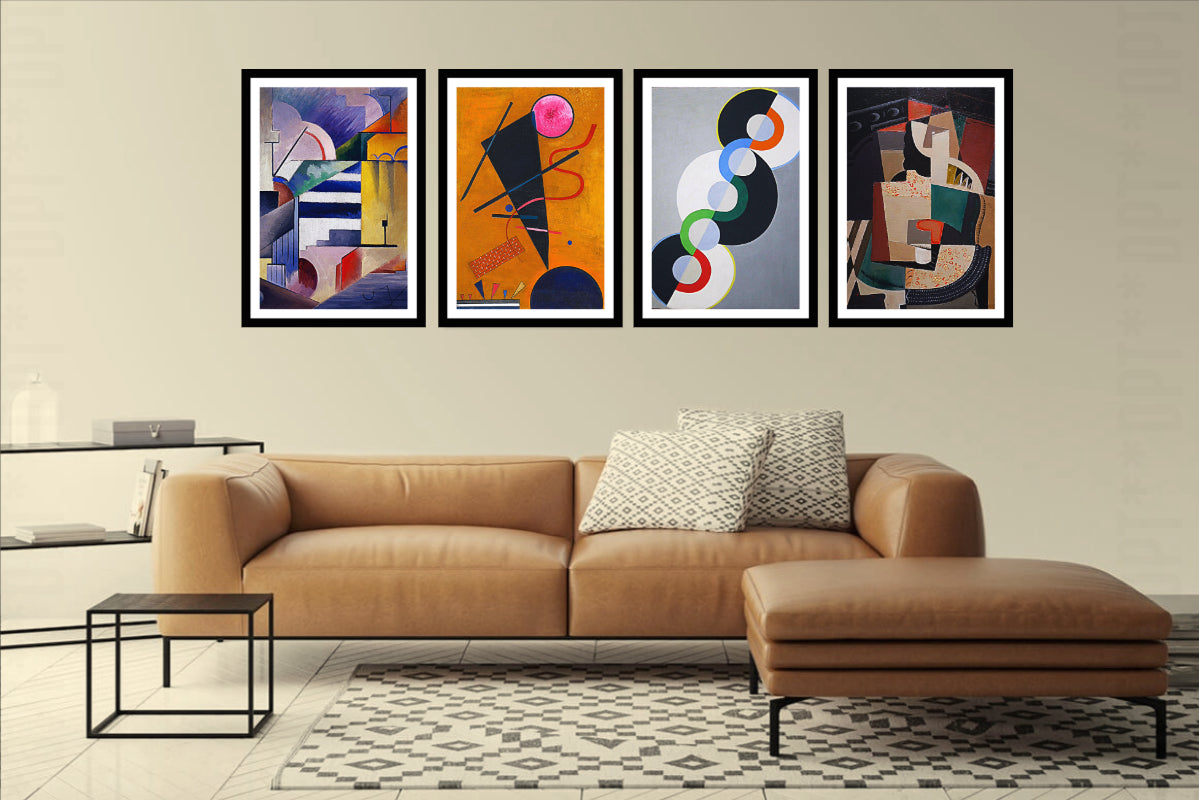 Contact (1924) | Wassily Kandinsky | Abstract Geometric Art Print | Wall Frame