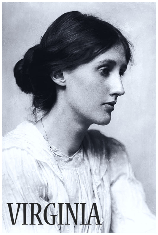 Virginia Woolf | Vintage Famous Personalities | Large Poster Art Print | Wall Frame