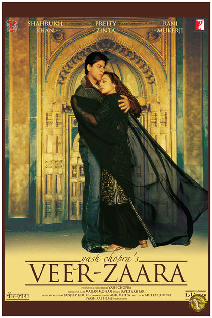 Veer-Zaara (2004) | Bollywood Movie Poster | Wall Frame