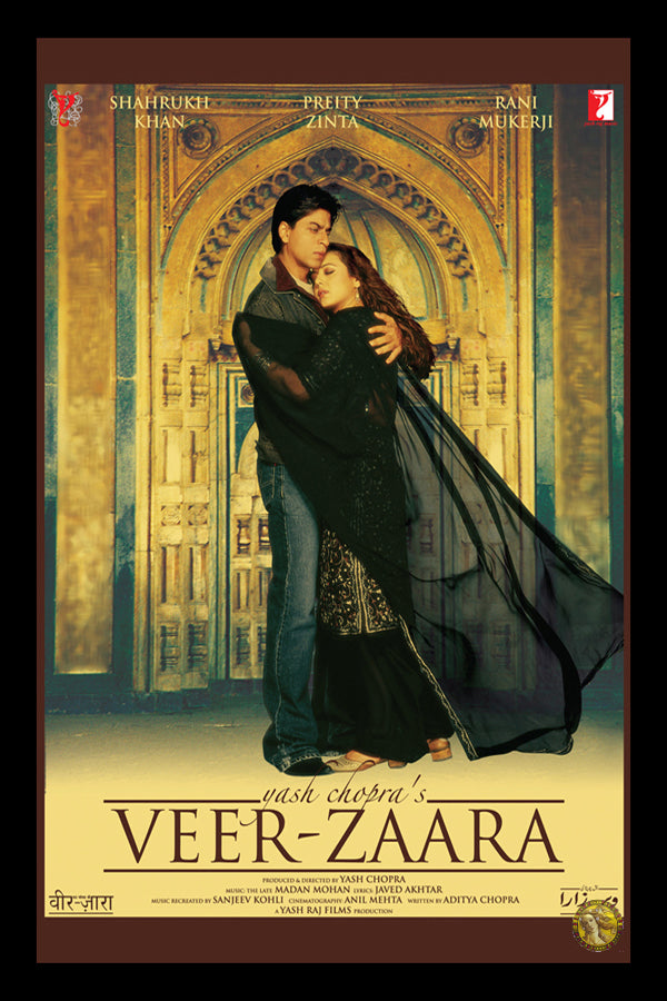 Veer-Zaara (2004) | Bollywood Movie Poster | Wall Frame