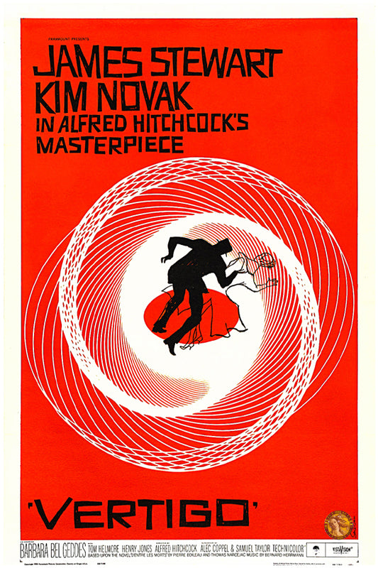 Vertigo (1958) | Hollywood Movie Poster | Wall Frame