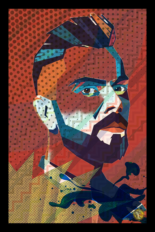 Virat Kohli | Vintage Pop Art | Large Poster Print | Wall Frame