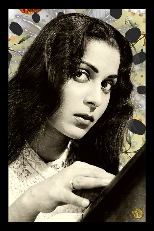 Waheeda Rehman | Vintage Bollywood Actress | Large Art Print | Wall Frame