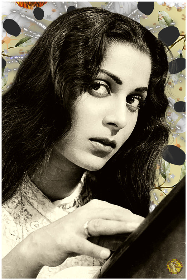 Waheeda Rehman | Vintage Bollywood Actress | Large Art Print | Wall Frame