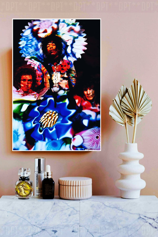 The Jimi Hendrix Experience | Karl Ferris (1967) | Vintage Rock Band | Art Print | Wall Frame