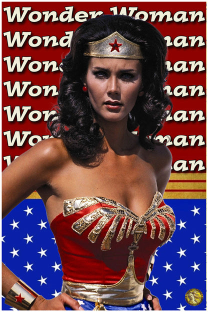 Wonder Woman Lynda Carter | Classic Poster | Art Print | Wall Frame