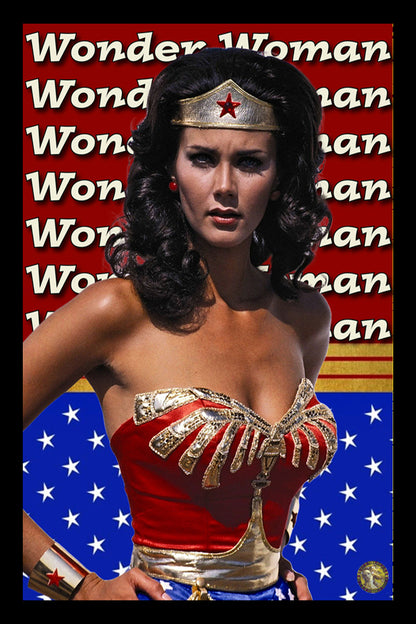 Wonder Woman Lynda Carter | Classic Poster | Art Print | Wall Frame