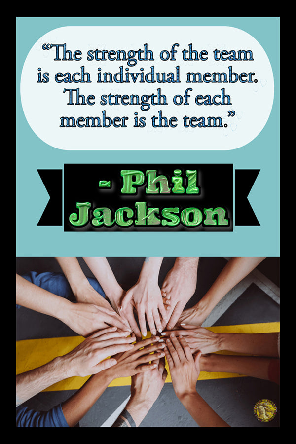 Phil Jackson | Motivational Quote | Office Poster | Wall Frame