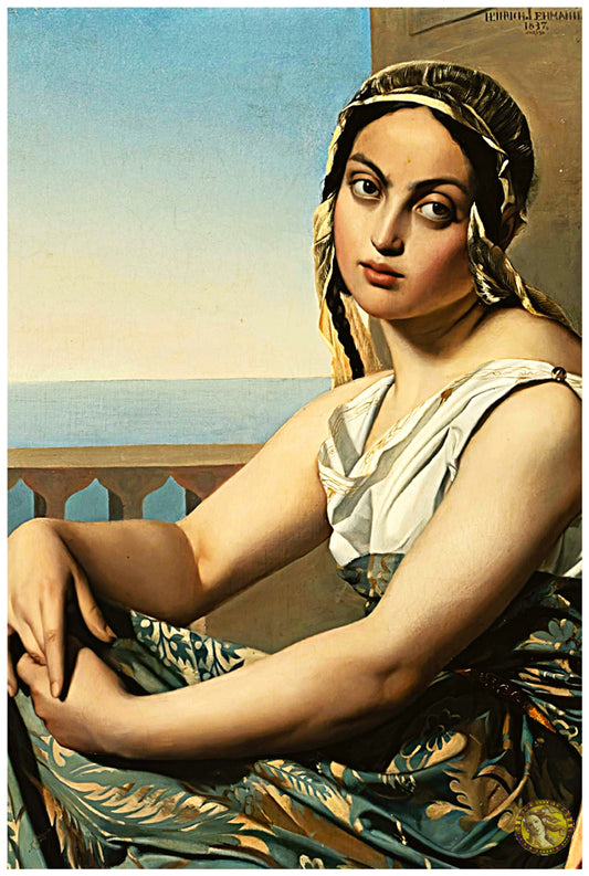 Young Female (1838) | Henri Lehmann | Painting Art Print | Wall Frame