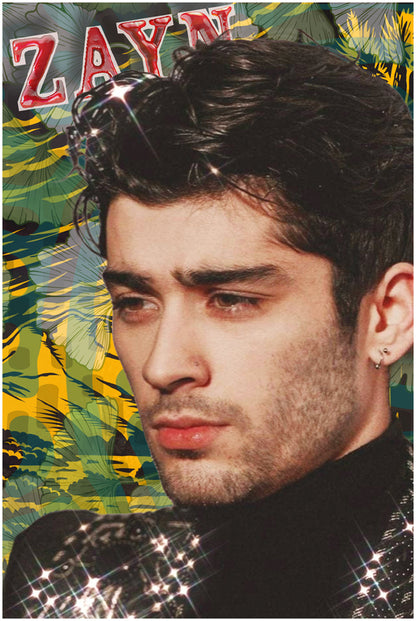 Zayn Malik One Direction | Vintage Music Artist | Art Print | Wall Frame