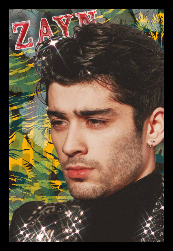 Zayn Malik One Direction | Vintage Music Artist | Art Print | Wall Frame