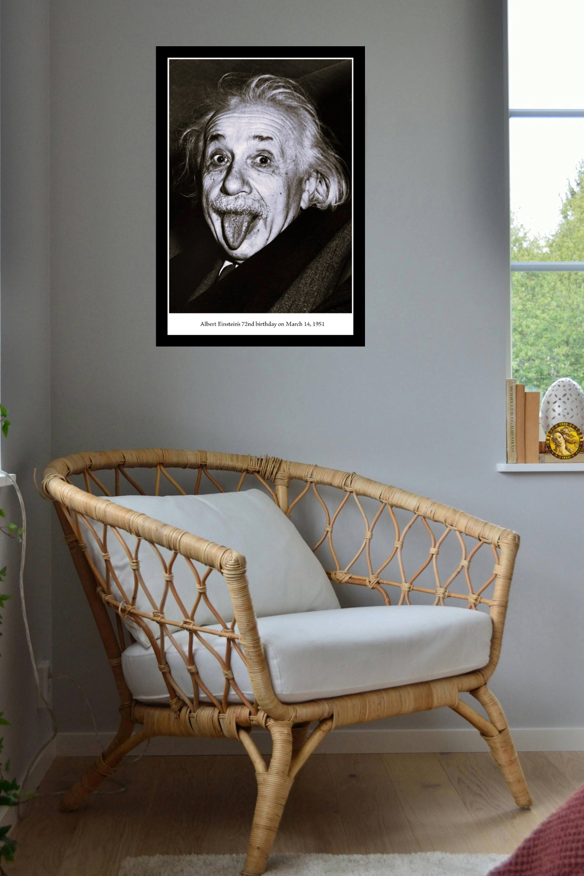 Albert Einstein’s Birthday 1951 | Vintage Iconic Photograph | Wall Frame