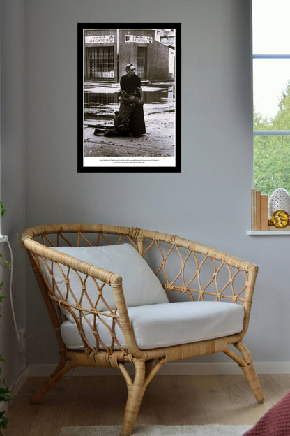 The Priest And The Dying Soldier 1962 | Vintage Iconic Photograph | Wall Frame