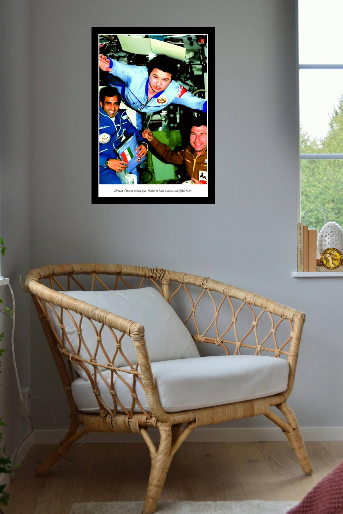 Rakesh Sharma Becomes First Indian To Travel In Space 1984| Vintage Iconic Photograph | Wall Frame