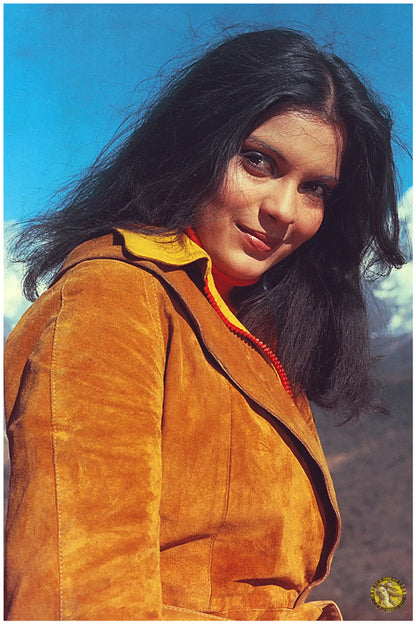 Zeenat Aman  | Vintage Fashion Art Print | Wall Frame