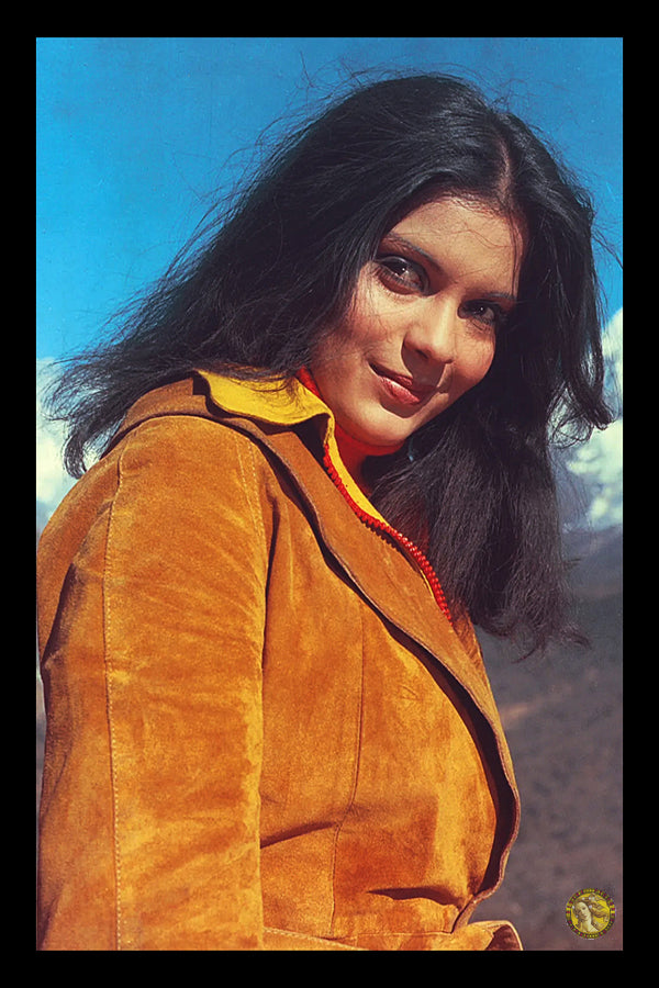 Zeenat Aman  | Vintage Fashion Art Print | Wall Frame