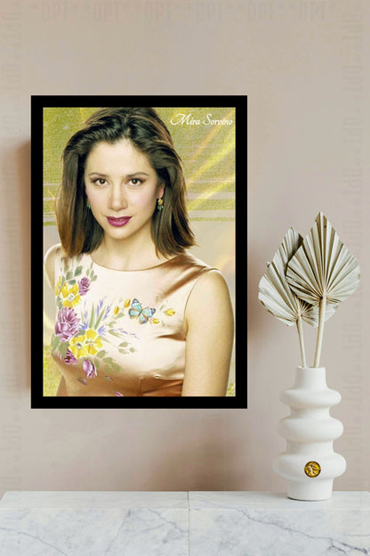 Mira Sorvino | Vintage Hollywood Actress | Art Print | Wall Frame