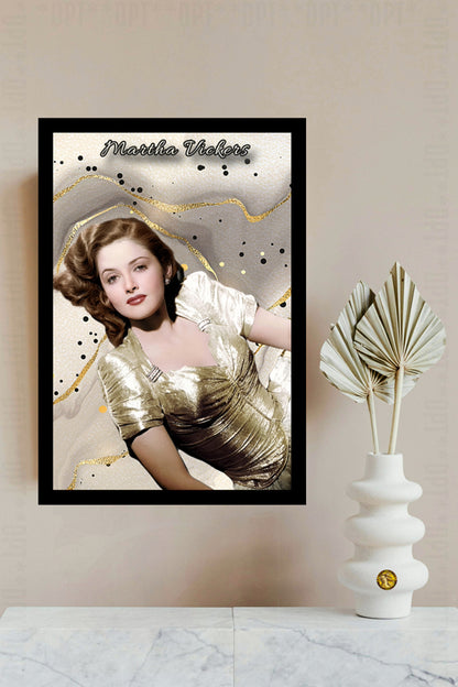 Martha Vickers | Vintage Hollywood Actress | Art Print | Wall Frame