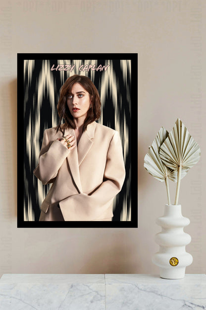 Lizzy Caplan | Vintage Hollywood Actress | Art Print | Wall Frame