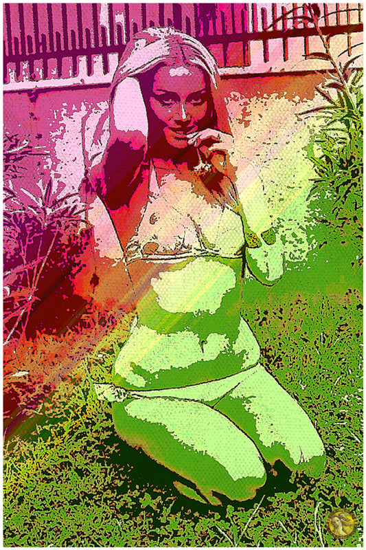 Psychedelic Angel Barbara Bouchet | Psychedelic Artwork | Art Print | Wall Frame