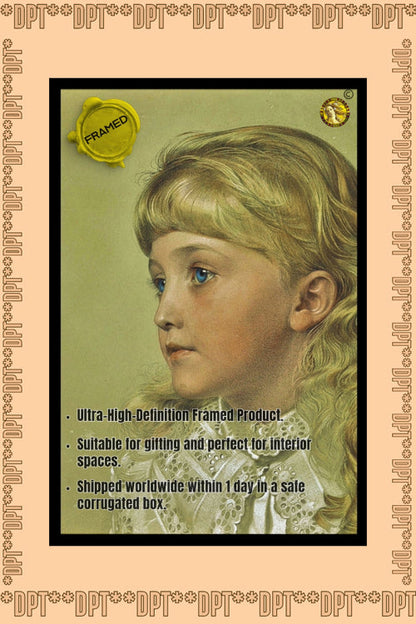 A Girl | Frederic Leighton | Painting Art Print | Wall Frame