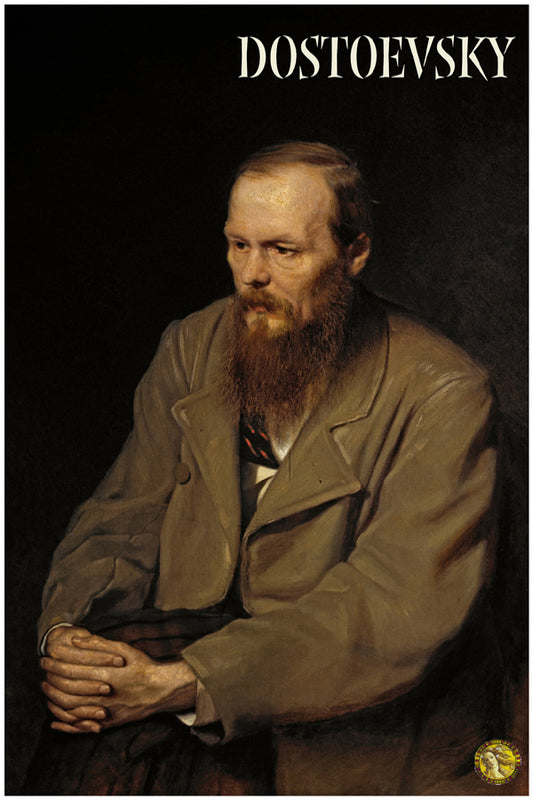 Fyodor Dostoevsky | Vintage Famous Personalities | Large Poster Art Print | Wall Frame