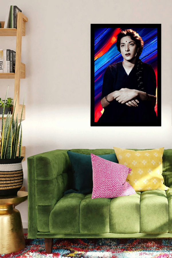 Nargis | Vintage Bollywood Actress | Large Art Print | Wall Frame