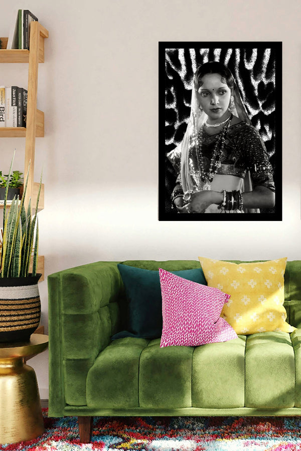 Devika Rani | Vintage Bollywood Actress | Large Art Print | Wall Frame