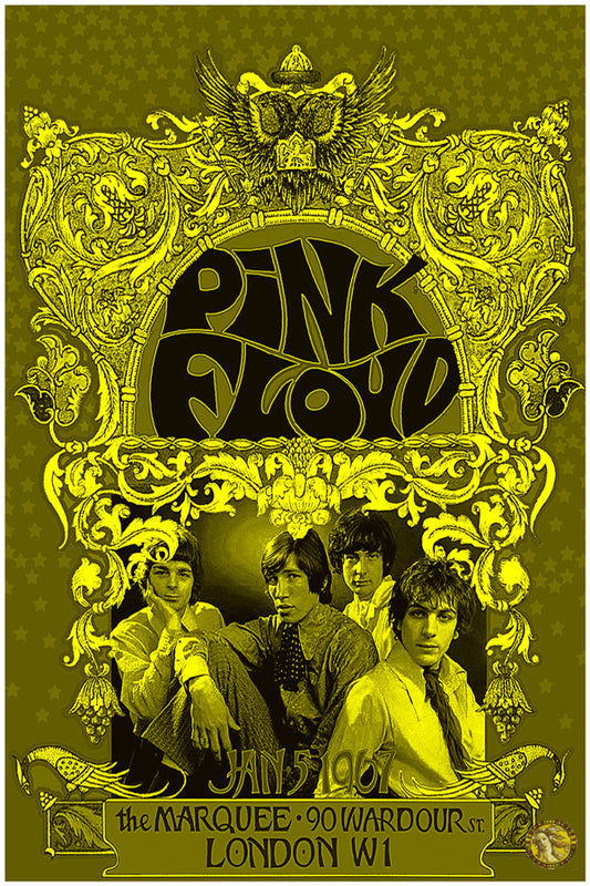 Pink Floyd | Marquee Club Tribute (1967) | Vintage Concert Poster | Art Print | Wall Frame