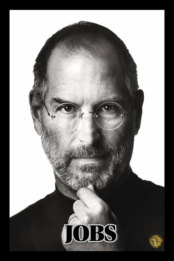 Steve Jobs | Vintage Famous Personalities | Large Poster Art Print | Wall Frame