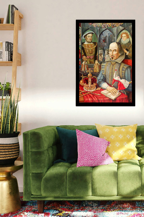 Portrait Of Shakespeare (1996) | Edward E. Ulan | Surrealist Painting Artwork | Art Print | Wall Frame