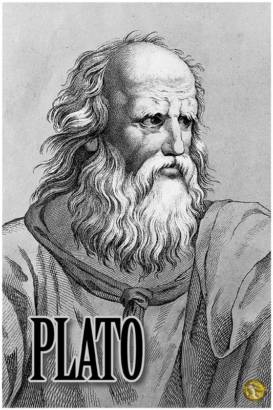 Plato | Vintage Famous Personalities | Large Poster Art Print | Wall Frame