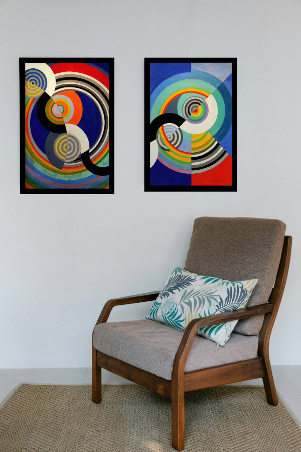 Rhythm No. 3 (1938) | Robert Delaunay | Abstract Geometric Art Print | Wall Frame