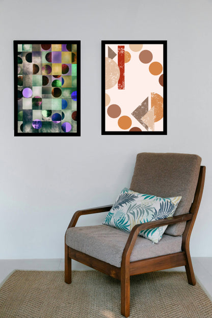 Bohemian Aesthetic Design | Abstract Geometric Art Print | Wall Frame