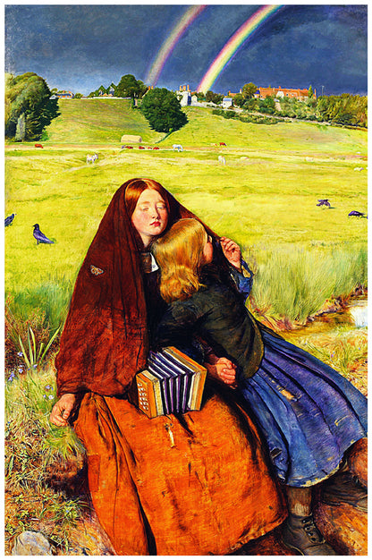 The Blind Girl (1856) | John Everett Millais | Painting Art Print | Wall Frame